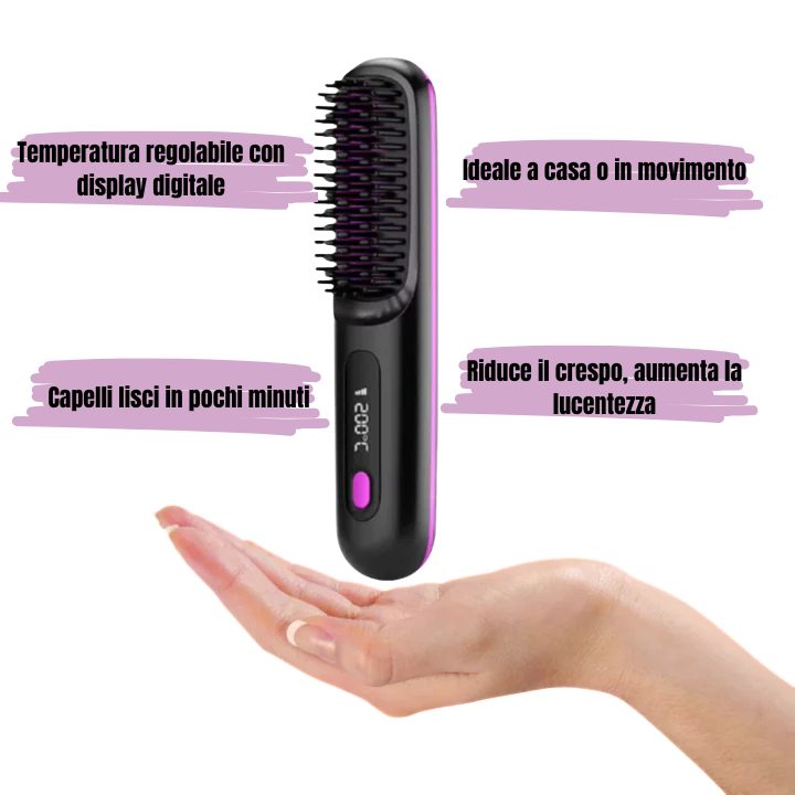 spazzola lisciante riscaldata